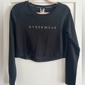Ryderwear Long Sleeve Black Crop Top